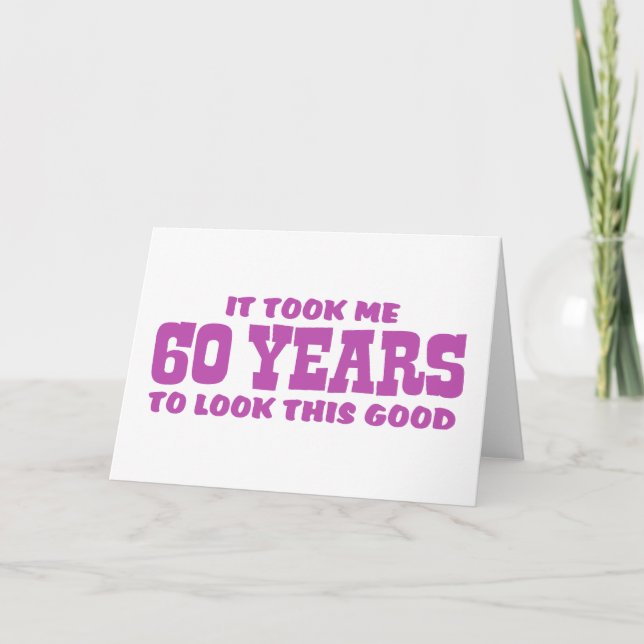 60. Geburtstag Karte (Vorderseite)