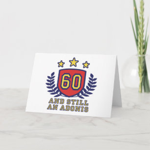 60. Geburtstag Karte