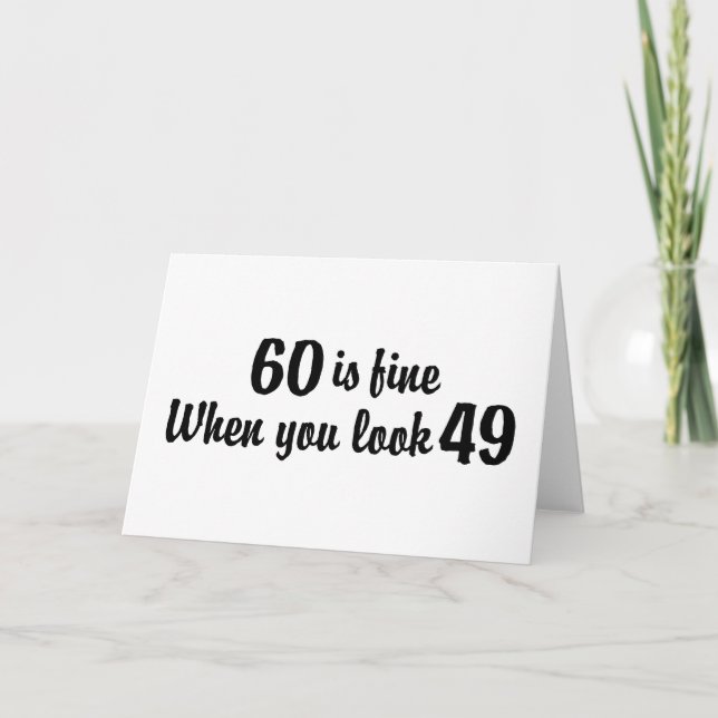 60. Geburtstag Karte (Vorderseite)
