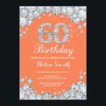 60. Geburtstag Koralle und Silver Diamond Einladung<br><div class="desc">Einladung zum 60. Geburtstag. Coral und Silver Kristall Diamond. Eleganter Geburtstag Bash einladen. Erwachsener zum Geburtstag. Frauen zum Geburtstag. Männer zum Geburtstag. Für weitere Anpassungen klicken Sie bitte auf die Schaltfläche "Anpassen" und verwenden Sie unser Designwerkzeug,  um diese Vorlage zu ändern.</div>