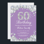 60. Geburtstag Lavendel und Silver Diamond Einladung<br><div class="desc">Einladung zum 60. Geburtstag. Lavendel und Silver Kristall Diamond. Eleganter Geburtstag Bash einladen. Erwachsener zum Geburtstag. Frauen zum Geburtstag. Männer zum Geburtstag. Für weitere Anpassungen klicken Sie bitte auf die Schaltfläche "Anpassen" und verwenden Sie unser Designwerkzeug,  um diese Vorlage zu ändern.</div>