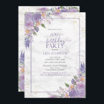 60. Geburtstag Lavender Lilac Marble Gold Botanisc Einladung<br><div class="desc">Feiern Sie Ihren 60. Geburtstag stilvoll mit dieser schönen 60. Geburtstagslavender Lilac Marble Gold Botanische Einladung! Mit eleganten Lavendel- und Grüntönen, botanischen Elementen aus Blumen, Imitaten goldenen Staubecken und einem lila Lavendelrahmen vor einem einzigartigen Marmorboden aus Imitaten, wird diese Einladung Ihre Gäste begeistern. Darüber hinaus können Sie die Party-Details mit...</div>