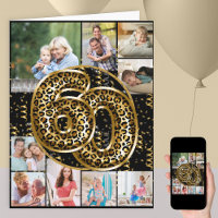 60. Geburtstag Leopard Print Gold Balloons Foto