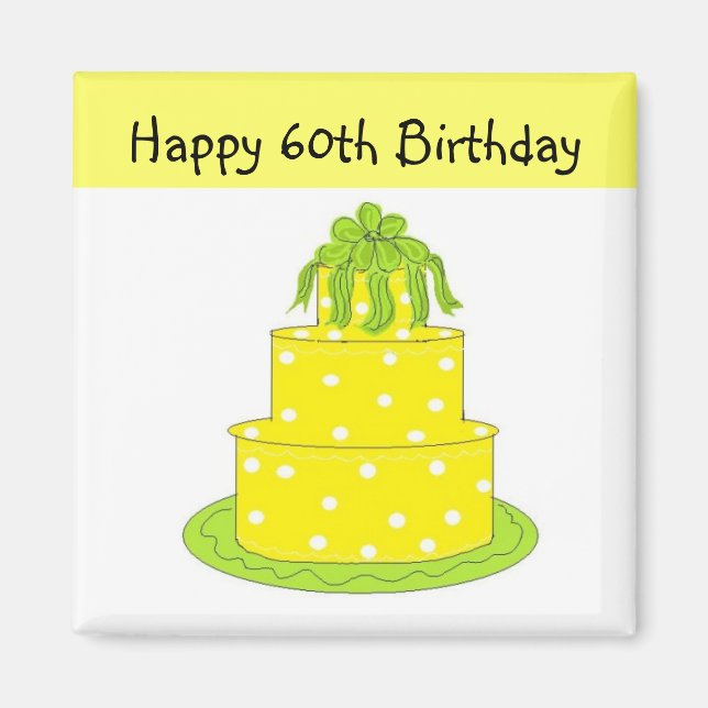 60. Geburtstag Magnet (Vorne)