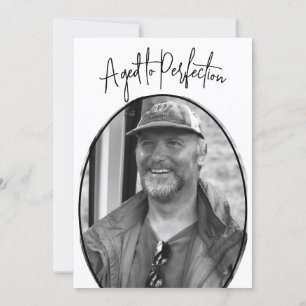 60. Geburtstag Male Modernes, stilvolles Foto Einladung