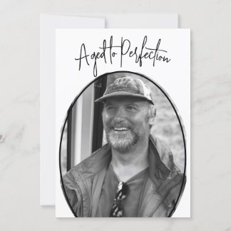 60. Geburtstag Male Modernes, stilvolles Foto Einladung