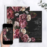 60. Geburtstag Modern Moody Burgundy Blush Bloral Einladung<br><div class="desc">Leckerei deine Liebsten zu einem Tag werden sie nie vergessen mit dieser atemberaubenden 60. Geburtstag Moderne Burgundy Blush Script Floral Einladung! Diese Einladung ist ideal, um dem großen Event eine Touch moderner Eleganz zu verleihen. Sie bietet Fotografien echter Blume in einem schönen, bordeauxfarbenen Thema, das Ihnen und allen Ihren Gästen...</div>