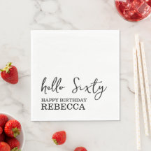 60. Geburtstag Napkins