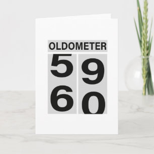 60. Geburtstag OLDOMETER Karte