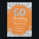 60. Geburtstag Orange und Silver Diamond Einladung<br><div class="desc">Einladung zum 60. Geburtstag. Orange und Silber Kristall Diamond. Eleganter Geburtstag Bash einladen. Erwachsener zum Geburtstag. Frauen zum Geburtstag. Männer zum Geburtstag. Für weitere Anpassungen klicken Sie bitte auf die Schaltfläche "Anpassen" und verwenden Sie unser Designwerkzeug,  um diese Vorlage zu ändern.</div>