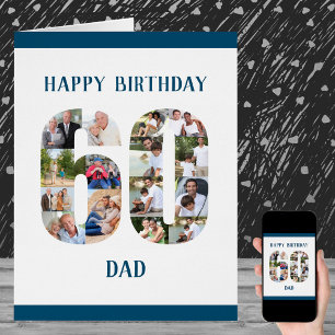 60. Geburtstag Papa Nummer 60 große Fotocollage