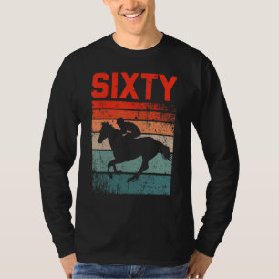 60. Geburtstag Pferdereiter Fan 60 Jahre alter Man T-Shirt