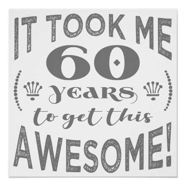 60. Geburtstag Phantastisch Poster (Vorderseite)