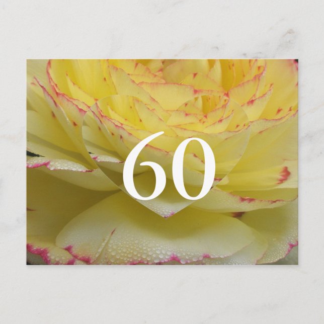 60. Geburtstag Postkarte (Vorderseite)