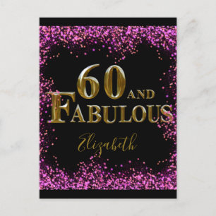 60. Geburtstag Postkarte