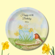 60. Geburtstag Robin mit Osterglocken-Torte