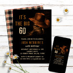 60. Geburtstag Rustikaler Cowboy Country Hat Boots Einladung<br><div class="desc">60. Geburtstag Rustic Cowboy Country Western Hat Boots Einladungs-Einladungs Download Download Instant Digital Download bietet ein Paar Leder Cowboy-Stiefel mit Hut und Ihre personalisierten 60. Geburtstag Party Einladung Informationen unten. Von Evco Studio entworfen www.zazzle.com/store/evcostudio</div>