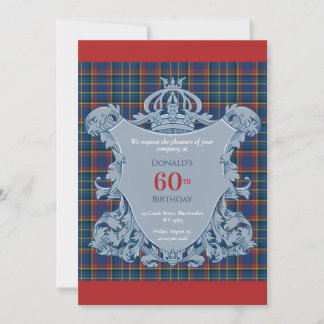 60. Geburtstag Schotte & sein Schloss Einladung
