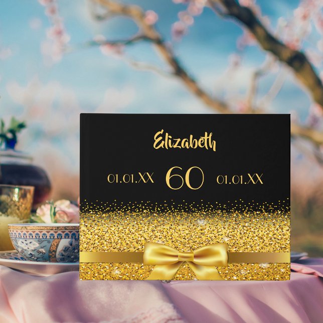 60. Geburtstag schwarzer Goldbug Gästebuch (Von Creator hochgeladen)