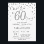 60. Geburtstag Silber Glitzer Diamond Einladung<br><div class="desc">60. Geburtstag Einladung mit Silver Glitzer Diamond Hintergrund. Silver Confetti. Erwachsener zum Geburtstag. Männer oder Frauen zum Geburtstag. Für weitere Anpassungen klicken Sie bitte auf die Schaltfläche "Anpassen" und verwenden Sie unser Designwerkzeug,  um diese Vorlage zu ändern.</div>