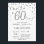 60. Geburtstag Silber Glitzer Diamond Einladung<br><div class="desc">60. Geburtstag Einladung mit Silver Glitzer Diamond Hintergrund. Silver Confetti. Erwachsener zum Geburtstag. Männer oder Frauen zum Geburtstag. Für weitere Anpassungen klicken Sie bitte auf die Schaltfläche "Anpassen" und verwenden Sie unser Designwerkzeug,  um diese Vorlage zu ändern.</div>