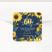 60. Geburtstag Sonnenblume Vielen Dank