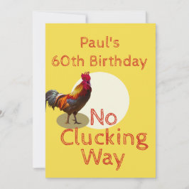 60. Geburtstag Spaß Hühnchen Einladung