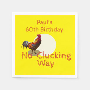 60. Geburtstag Spaß Hühnchen Einladung Serviette