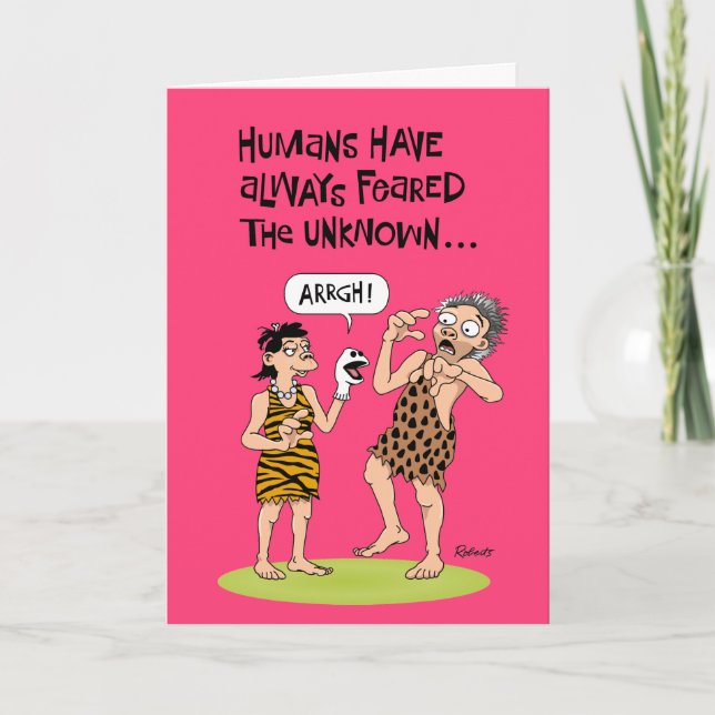 60. Geburtstag: Urbane Angst Karte (Vorderseite)