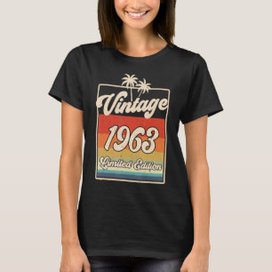 60. Geburtstag Vintag 1963 60 Jahre alt T-Shirt