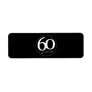 60. Geburtstag Zigarren Siegel Label Gastgeschenk 