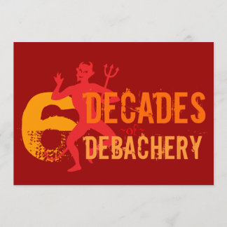 60. Geburtstags-Einladungen - Hölle eines Party Einladung