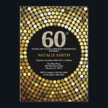 60. Geburtstags-Einladungs-Schwarzes und Einladung<br><div class="desc">60. Geburtstags-Einladung. Schwarzes und GoldGlitzer. Golddiamant. Erwachsenes Geburtstags-Party. Für Männer oder Frauen. Für weitere Kundenbezogenheit klicken Sie bitte "besonders anfertigen es" Knopf und benutzen unser Entwurfswerkzeug,  um diese Schablone zu ändern.</div>