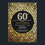 60. Geburtstags-Einladungs-Schwarzes und Einladung<br><div class="desc">60. Geburtstags-Einladung. Schwarzes und GoldGlitzer. Golddiamant. Erwachsenes Geburtstags-Party. Für Männer oder Frauen. Für weitere Kundenbezogenheit klicken Sie bitte "besonders anfertigen es" Knopf und benutzen unser Entwurfswerkzeug,  um diese Schablone zu ändern.</div>