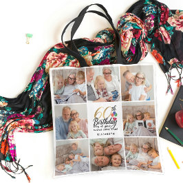 60. Geburtstags-Fotocollage Oma Mutter Geschenke Tasche