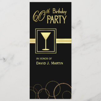 60. Geburtstags-Party Einladungen -