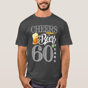 60. Geburtstags-Shirt-Beifall und Biere zu 60 T-Shirt