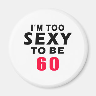 60 Geburtstagsentwürfe Magnet