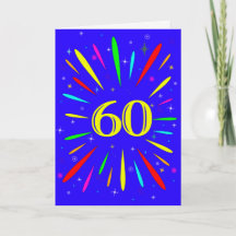 60. Geburtstagsexplosionskarte