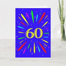 60. Geburtstagsexplosionskarte Karte