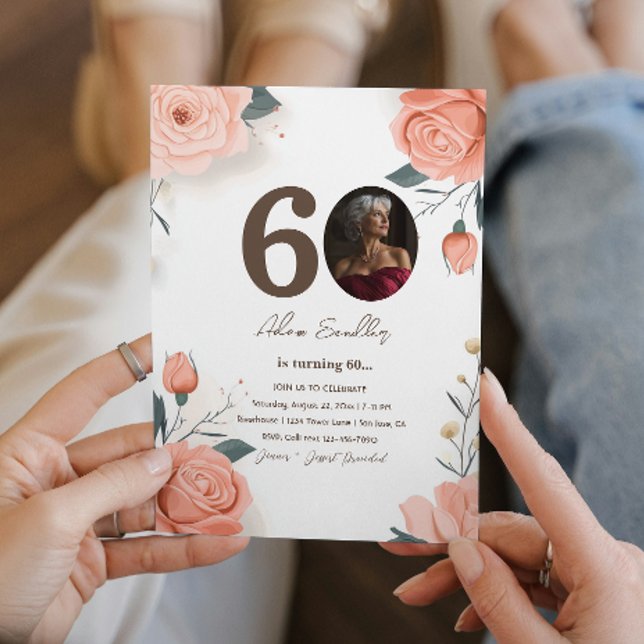 60. Geburtstagsfeier und Rote Feier Einladungen (Von Creator hochgeladen)