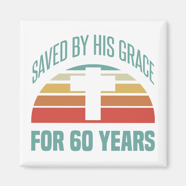 60. Geburtstagsgeschenk für Christen Magnet (Vorne)