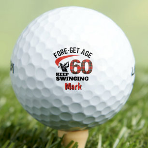 60. Geburtstagsgeschenk für Freunde - Funny 60 Jah Golfball