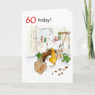 60. Geburtstagskarte für einen Mann Karte