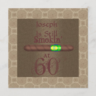 60. Geburtstagskigar Einladungen