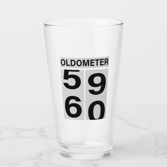 60. GeburtstagskolDOMETER Glas (Vorderseite)
