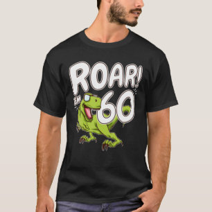 60. Geburtstagsparty 60 Jahre alter Dinosaurier T-Shirt