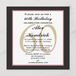 60. Geburtstagsparty-Einladung Einladung
