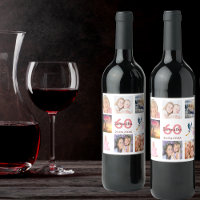 60. Geburtstagsparty Foto Collage