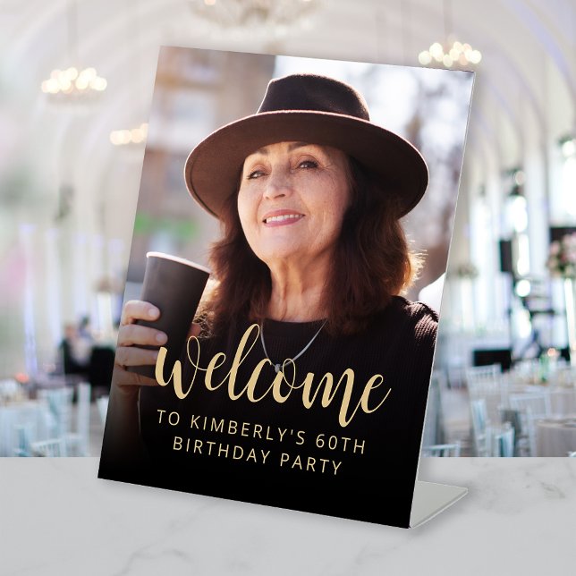 60. Geburtstagsparty Foto Willkommen Sockelschild (Von Creator hochgeladen)